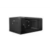 Stiprināms pie sienas statīvs LANBERG WF01-6404-10B 4U 19 collas 600×450×285 mm IP20 melns, 60 kg ietilpība
