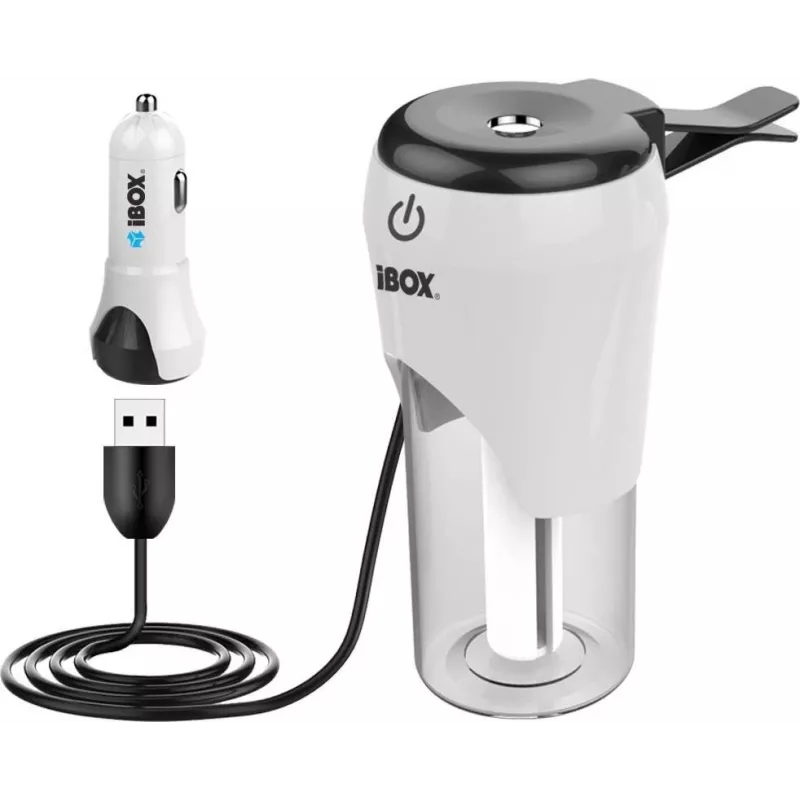 iBox ICCH-01 Auto USB lādētājs ar gaisa mitrinātāju un aromātu difuzoru
