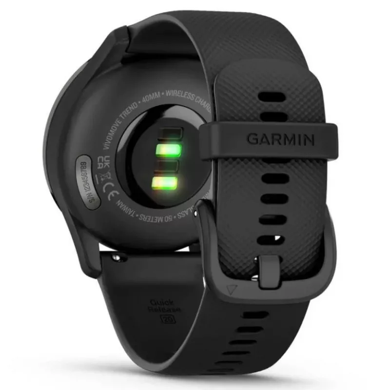 Garmin vivomove Trend LCD 40 mm hibrīds 254 x 346 pikseļi Skārienekrāns Melns GPS (satelīts)
