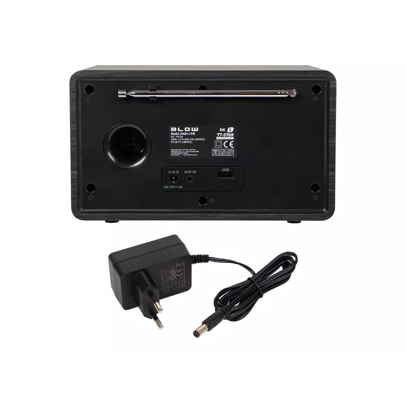 BLOW virtuves radio RK5 FM/DAB+ ar Bluetooth, melns