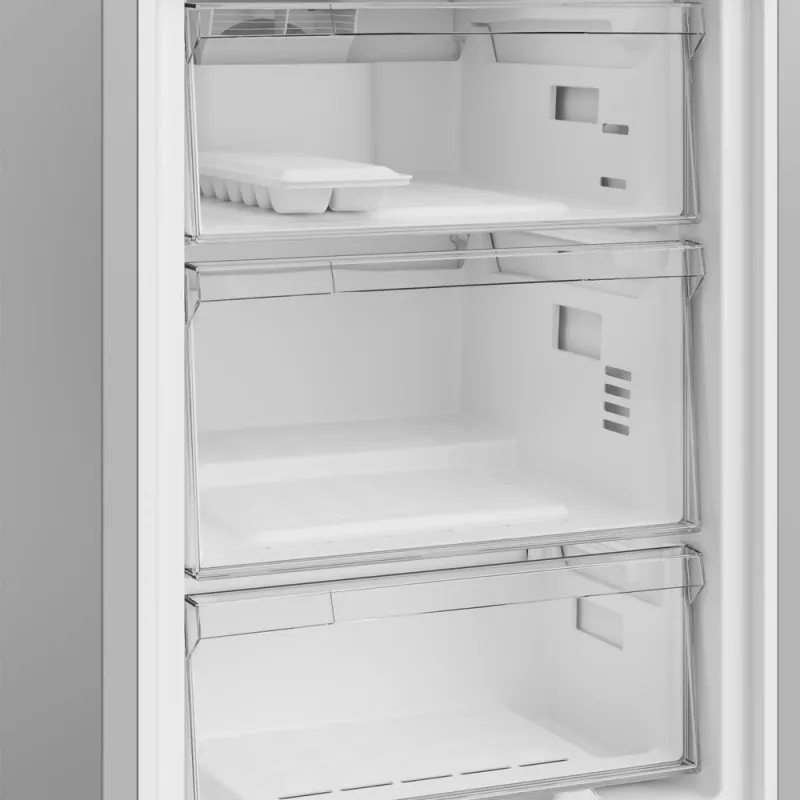 Ledusskapis Indesit INK 25402 S4E | Brīvi stāvošs kombinētais, No Frost, 249 L ledusskapis / 106 L saldētava, A 203,5 cm, energoefektivitātes klase E, 37 dB, sudraba krāsa