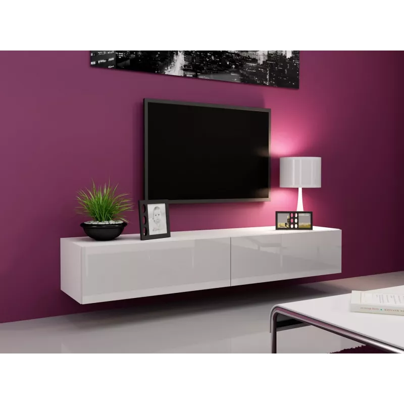 Cama TV statīvs VIGO '180' 30/180/40 balts/balts glancēts