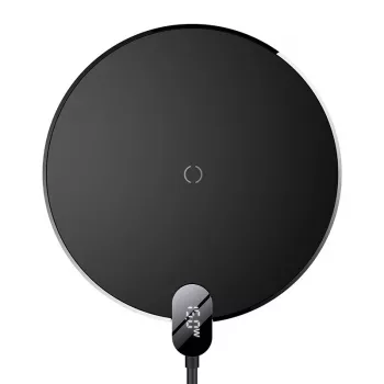 Baseus CCED000001 mobilās ierīces lādētājs austiņām, viedtālrunim Melns USB Bezvadu uzlāde Iekštelpām