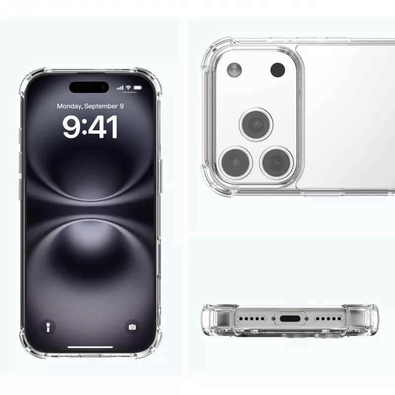 Border Case 4smarts Ibiza Apple iPhone 17 Pro Max 17.5 cm korpusam, caurspīdīgs