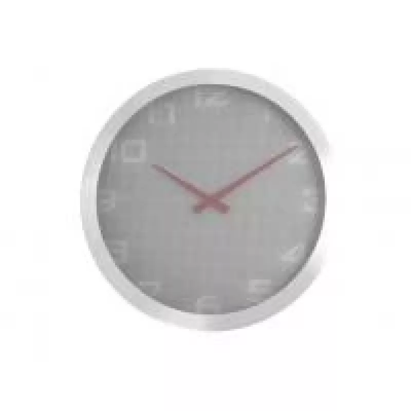NeXtime pulkstenis 3019 Dots, Ø35 cm, sienas, pelēks