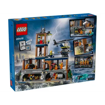 LEGO City Konstrukciju rotaļlieta Policijas iecirknis Cietuma sala 60419 — 980 detaļas, 7 minifigūras, 370×400×160 mm