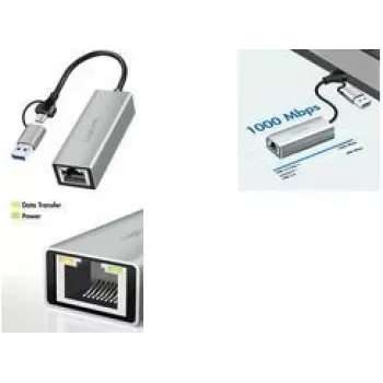 LogiLink UA0238B - Tīkla karte USB-A C 1x RJ45 - Saskarnes karte - 1000 Mbps (UA0238B)