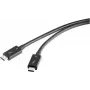 Renkforce Thunderbolt™-kabelis Thunderbolt™ 4 Thunderbolt™ (USB-C®) spraudnis, Thunderbolt™ (USB-C®) spraudnis 0,80 m melns dubultiekrānots RF-5235980 (RF-5235980)