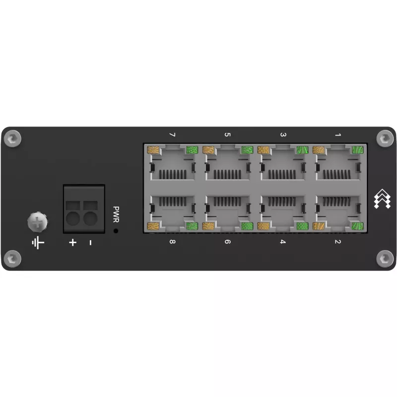 Teltonika TSW, nepārvaldīts 8 portu rūpnieciskais Ethernet slēdzis