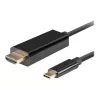 Lanberg USB-C uz HDMI kabelis, 0,5 m 4K/60Hz, melns | Lanberg | USB-C uz HDMI kabelis | CA-CMHD-10CU-0005-BK | 0,5 m