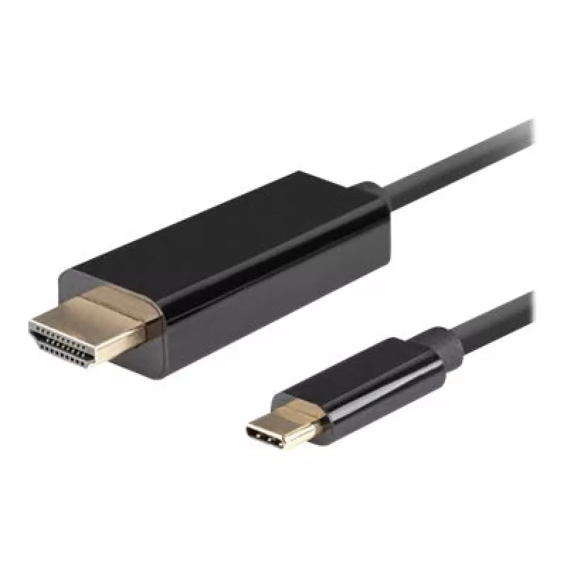 Lanberg USB-C uz HDMI kabelis, 0,5 m 4K/60Hz, melns | Lanberg | USB-C uz HDMI kabelis | CA-CMHD-10CU-0005-BK | 0,5 m