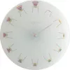 NeXtime pulkstenis 8809 Chair, Ø30 cm, Pie sienas stiprināms, Balts/daudzkrāsains