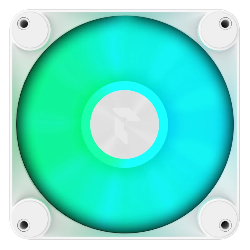 APNX FP1-120 WH 120mm ARGB PWM korpusa ventilators - Balts
