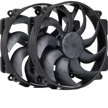 Noctua NF-A14x25r G2 PWM Sx2-PP chromax.Melns 140 mm dubultais ventilatoru komplekts