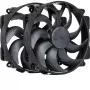 Noctua NF-A14x25r G2 PWM Sx2-PP chromax.Melns 140 mm dubultais ventilatoru komplekts