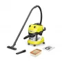 Mucveida putekļsūcējs Karcher WD 4 S V-20/5/22 — 20 L nerūsējošā tērauda tvertne, 5 m šļūtene, 1000 W, sausā un mitrā tīrīšana
