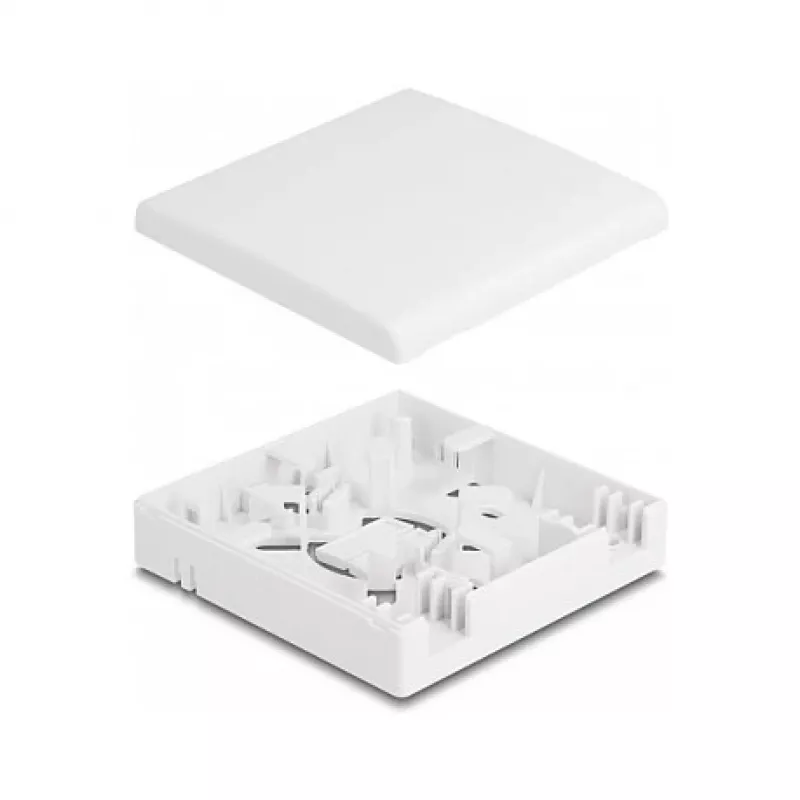 DeLOCK optiskās šķiedras sadales kārba 2 x SC Simplex LC Duplex balta