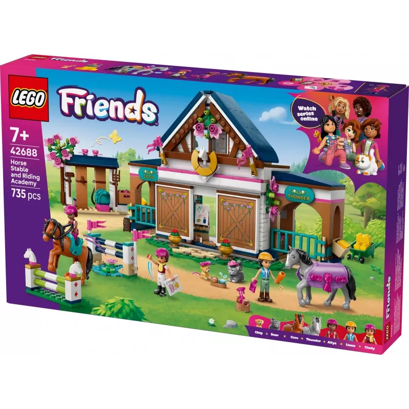 Blocks Friends 42688 Zirgu Stallis un Jāšanas Akadēmija