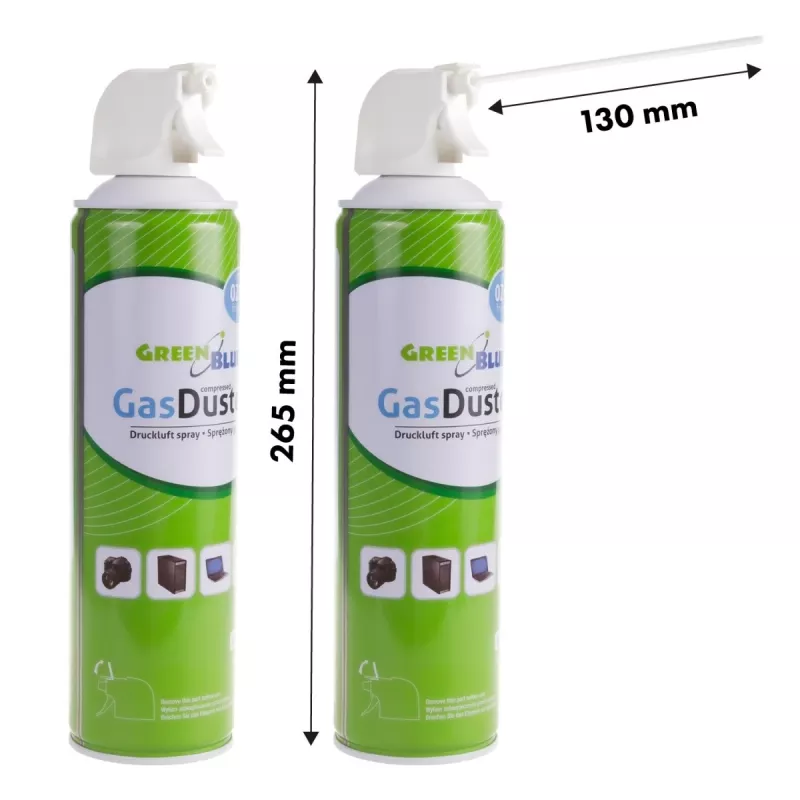 Saspiestais gaiss GreenBlue GB600 600ml pistoles atomizators - pistoles aerosols