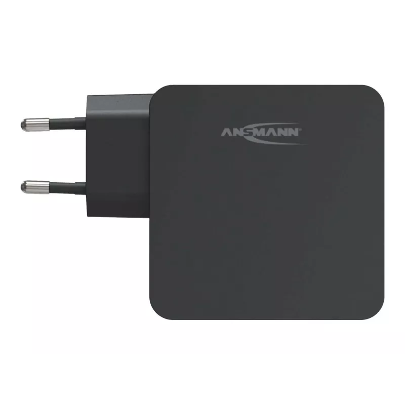 ANSMANN 247PD - Barošanas bloks - 45 W - 4700 mA - PD, QC 3.0 - 2 izejas porti (USB, USB-C) - Melns (1001-0095)