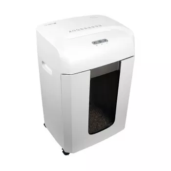 Papīra smalcinātājs Olympia MC 615.2 — Mikrošķērsgriezums P-5, 22 cm padeve, 15 lapu ietilpība, 65 dB, balts