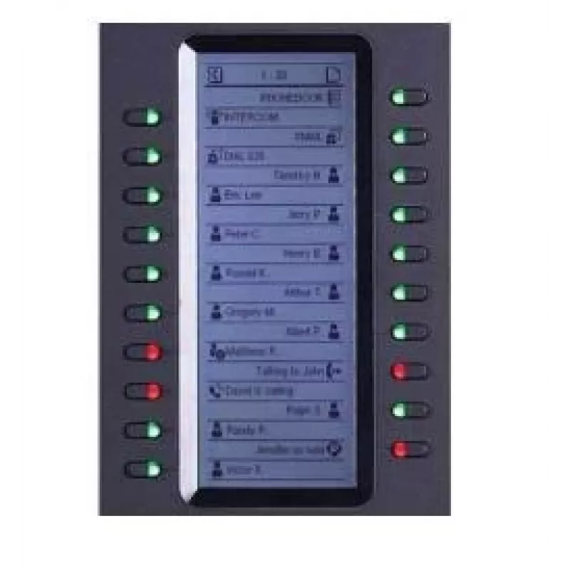 Grandstream Networks GXP2200EXT IP papildmodulis Melns 20 pogas