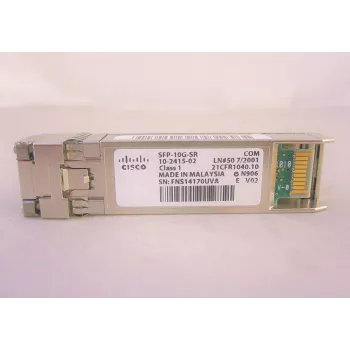 Optiskais raiduztvērēja modulis Cisco 10GBASE-SR SFP 10 Gbps daudzmodu šķiedrai