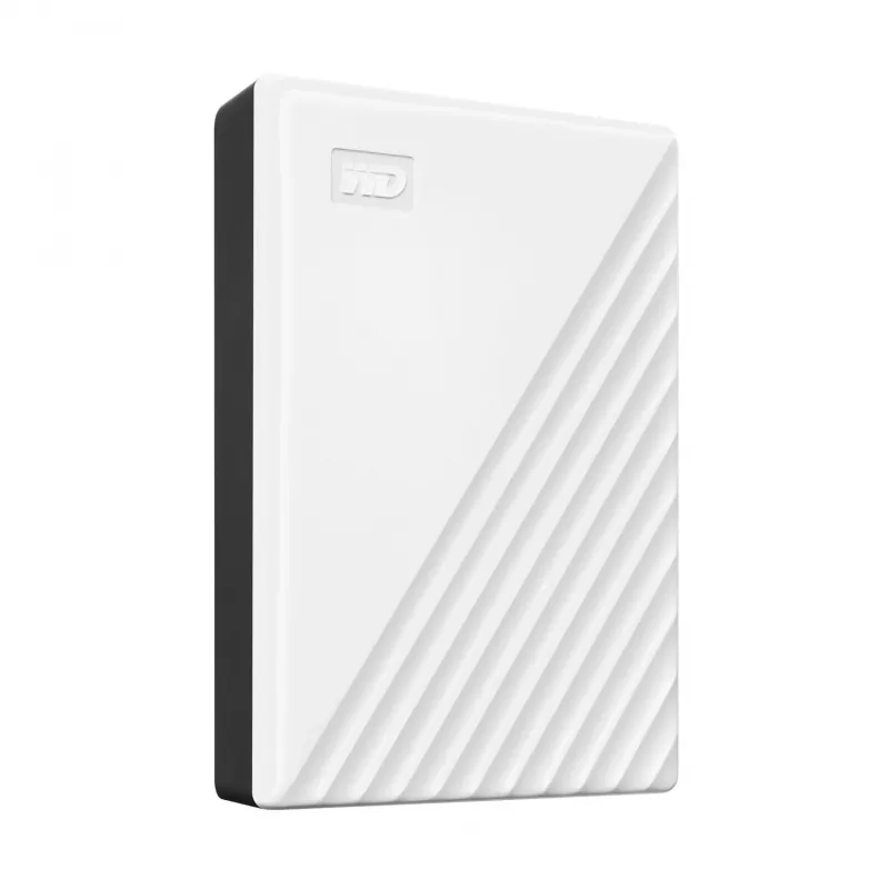 Western Digital WD My Passport 5TB Balts USB3.0 / 2,5 inch, 19,15 mm / 256 bitu šifrēšana / WD Backup / Balts (WDBPKJ0050BWT-WESN)