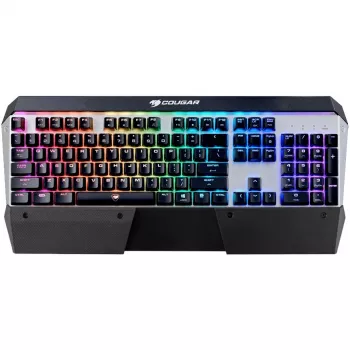 COUGAR CGR-WM4MB-ATR klaviatūra Spēļu USB QWERTZ Vācu Melns, Sudrabs