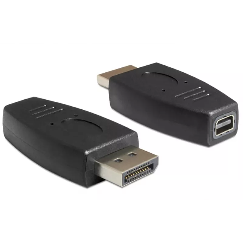 DeLOCK - DisplayPort adapteris - DisplayPort (V) uz Mini DisplayPort (S) - Melns