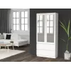 Topeshop SS-90 BIEL LUSTRO bedroom wardrobe/closet 5 shelves 2 durvis(s) balts