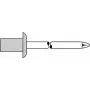 Blind Rivet GESIPA 4.0×8.0 mm Aluminum/Steel, pack of 500