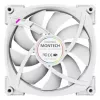 Montech RX120 PWM datora korpusa ventilators 12 cm Balts 3 gab.