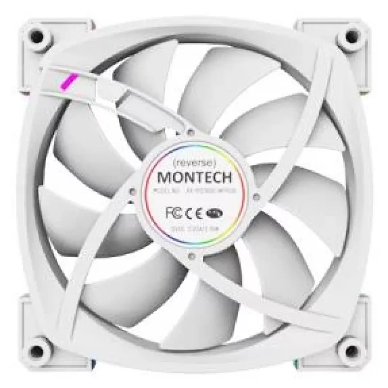 Montech RX120 PWM datora korpusa ventilators 12 cm Balts 3 gab.