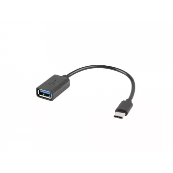 USB kabelis Lanberg AD-OTG-UC-01 0,15 m USB 2.0 USB A USB C Melns