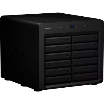 HDD/SSD korpuss Synology DX1222 12 diski 192 TB melns