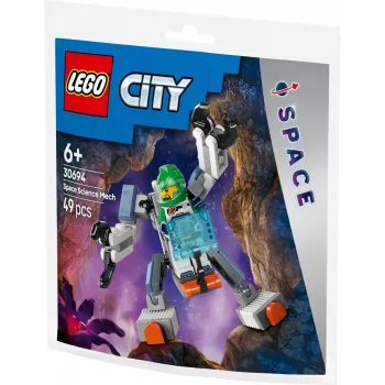 LEGO City kosmosa pētnieka meha konstrukcijas rotaļlieta 30694 ar kustīgām rokām un kājām