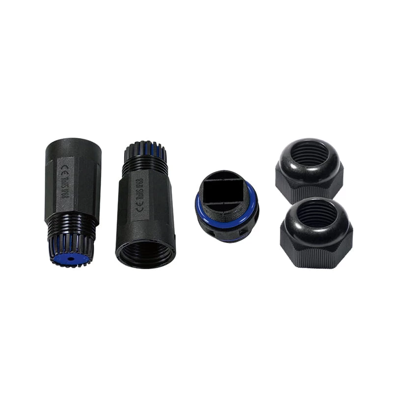 LogiLink IP68 āra korpuss Keystone moduļiem un savienotājiem, Plastmasa, poliamīds, Melns, IP68, 140 mm, 36 mm, 36 mm