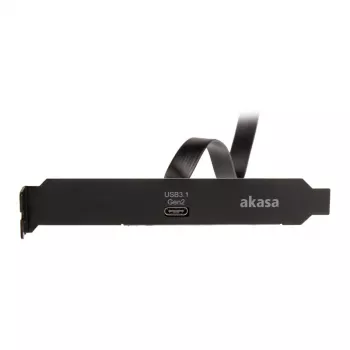 USB kabelis Akasa AK-CBUB37-50BK 0.5m USB 3.2 Gen 2 melns