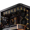Korpusa ventilators Jonsbo HF2-120 Reverse Blade PWM ARGB 120mm melns, PWM vadība, ARGB apgaismojums