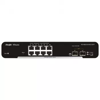 Ruijie Networks RG-NBS3100-8GT2SFP tīkla komutators Pārvaldāms L2 Gigabit Ethernet (10/100/1000) Melns