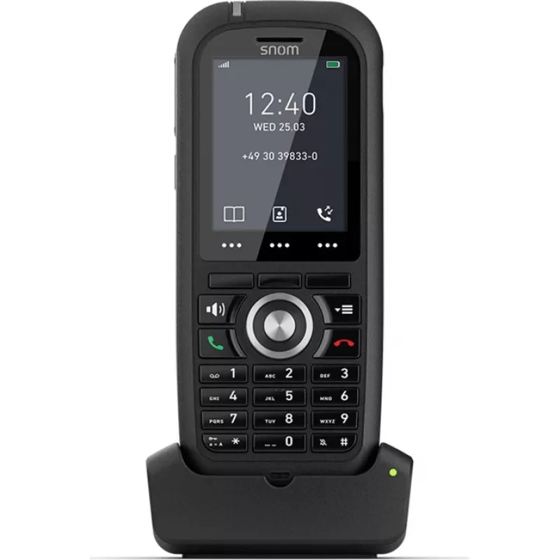 Snom M80 DECT telefona klausule ar zvanītāja ID, melna