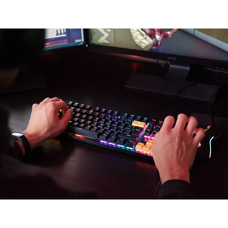 Tracer HORNET 87 tastatūra ar peli Gaming USB QWERTY angļu melna, dzeltena