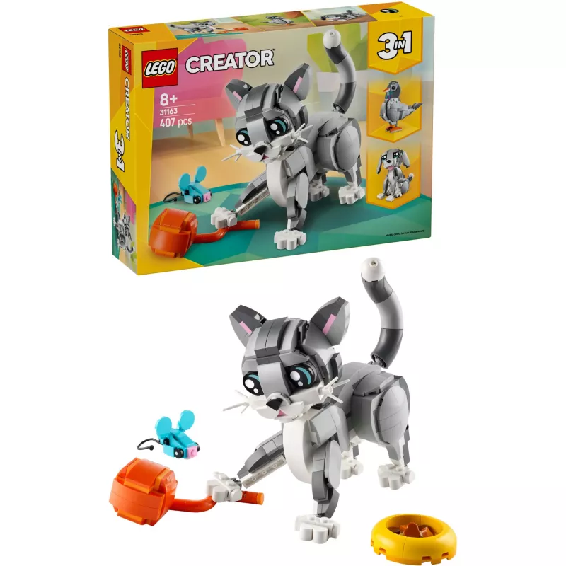 LEGO CREATOR 3 IN 1 31163 Rotaļīgs kaķis