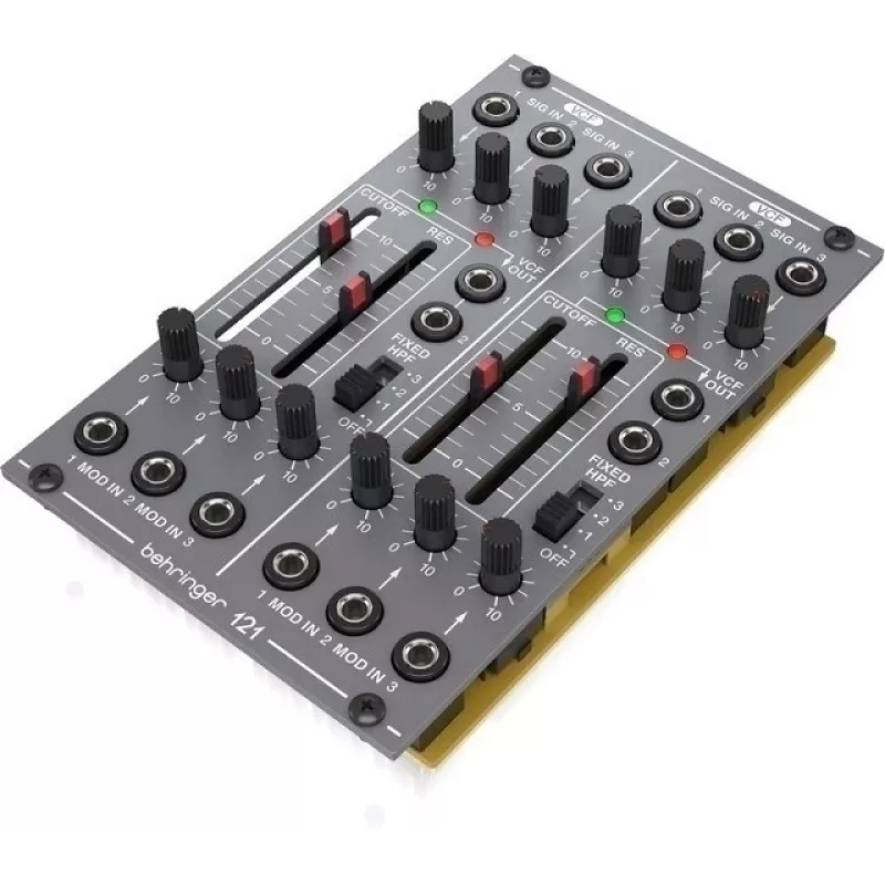 Modulārais sintezatora modulis Behringer Dual VCF 121 — 2 kanālu sprieguma kontrolēti filtri