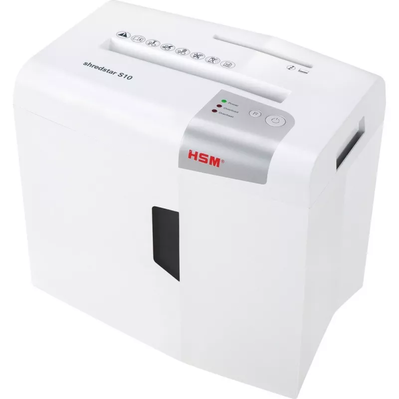 HSM Shredstar S10 dokumentu smalcinātājs, 6 mm + atsevišķs CD griešanas mehānisms