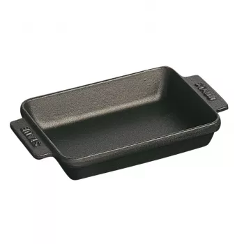 Taisnstūrveida mini cepšanas paplāte Staub 250 ml, melna