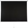 Manuālā projekcijas ekrāns Sponge Silelis ES-2 modelis ar manuālo nolaišanas mehānismu modelis 0