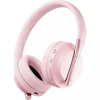 Happy Plugs PLAY austiņas ar stīpiņu, vadu un bezvadu, USB Type-C, Bluetooth, rozā zelts
