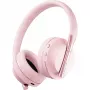 Happy Plugs PLAY austiņas ar stīpiņu, vadu un bezvadu, USB Type-C, Bluetooth, rozā zelts